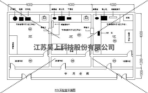 PCR實(shí)驗(yàn)室設(shè)計(jì)平面圖